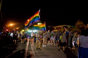 Since 1978, Pride Houston has organized a week of celebrations for the LGBT community. This year marks the 33rd year of the parade and, according to the website, was the first Pride parade in the United States to be held at night. | Nine Nguyen/The Daily Cougar