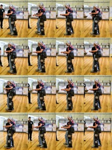 Eugene Alford is the first patient to walk with the Rex Bionics Robotic Exoskeletons. Professor Jose Contreras-Vidal developed the technology that allows Alford to control the mechanism just by using his thoughts. | Images courtesy of Jose Contreras-Vidal