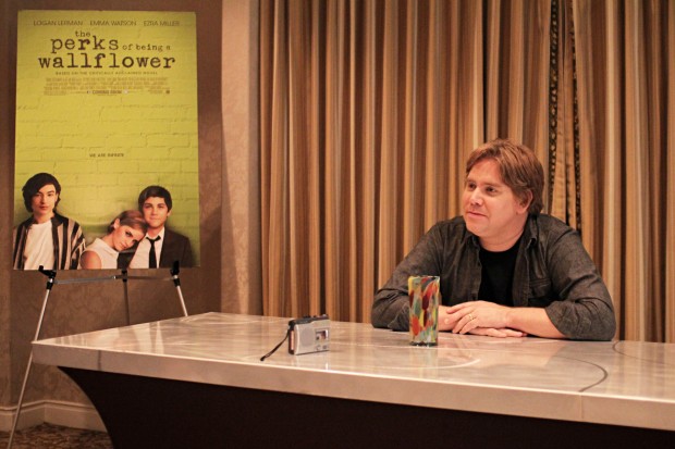 Stephen Chbosky, the author of “The Perks of Being a Wallflower,” attended an advance screening of his film with fans Monday evening prior to talking with the press Tuesday at the Four Seasons Hotel in Houston. | Rebekah Stearns/The Daily Cougar