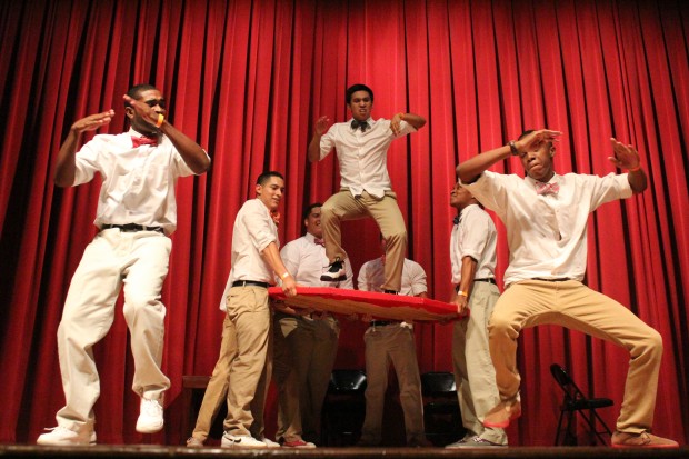 The Tau Kappa Epsilon Fraternity won first place at the 26th Annual Gong Show, which was hosted by the Delta Zeta Sorority on Thursday evening. The event is the largest student philanthropy event on campus. | Catherine Lara/The Daily Cougar