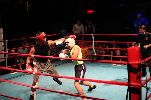 After the fight, Sigma Chi member Dan Gelovany came out on top against Sigma Mu member Josue Moncillas | Rebekah Sterns/The Daily Cougar