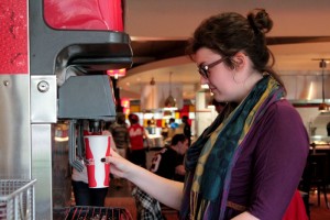 Students using the mug can get soda for 99 cents at participating locations, not including the dining halls.  |  Mahnoor Samana/The Daily Cougar