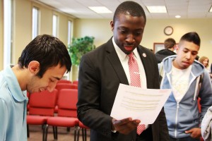 Newly re-elected president, Cedric Bandoh, is satisfied with his election results.   | Mary Dahdouh/The Daily Cougar