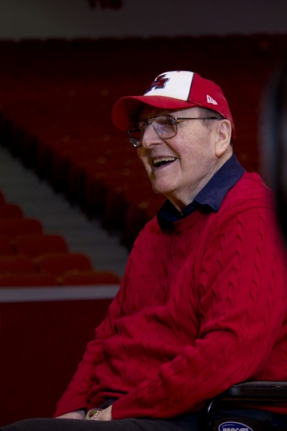 Former head coach Guy Lewis, who won 592 games while at UH, remains one of only seven coaches in NCAA history to compete in nine or more Final Four games with one program.  |  Nichole Taylor/The Daily Cougar
