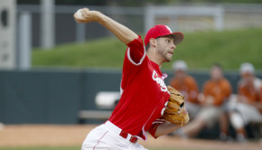 Starting pitcher Aaron Garza gave up no earned runs in the contest against Texas. | Courtesy of UH Athletics