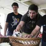 Finals Mania offers a solution for more than just hunger. In addition to serving pancakes and orange juice, Finals Mania organizers will let stressed-out students play with puppies. | Bethel Glumac