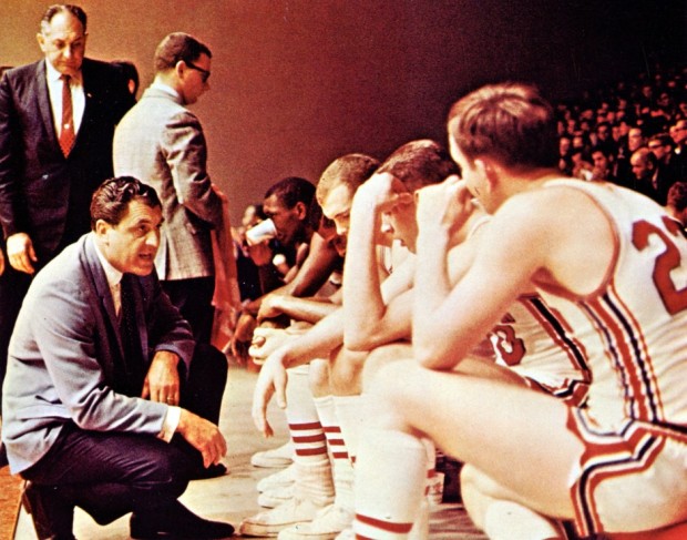 When it comes to the history of the 'powerhouse,' one of the memories that come to mind are the Phi Slama Jama days, which was led by head coach Guy V. Lewis. | Houstonian 1968