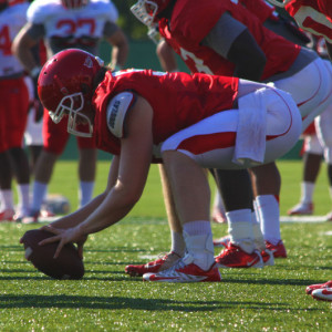 The Cougars' offensive line has battled injuries throughout the spring and into the season. | Kayla Walker/ The Daily Cougar