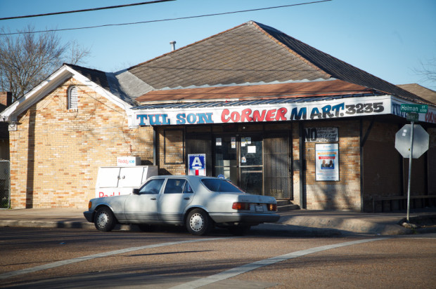 Tulson Corner Market is one of several small, struggling businesses in the area. It's most likely able to stay afloat due to its resident's lack of transportation and access to other grocers.