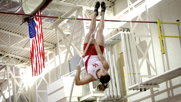 Senior pole vaulter Karley King has succeeded on the track and in the classroom. | Courtesy of UH Athletics