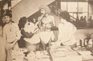 Then-drama junior Paul Hager serves as a Cougar cupid for Valentine's Day 1979. 1979/The Daily Cougar