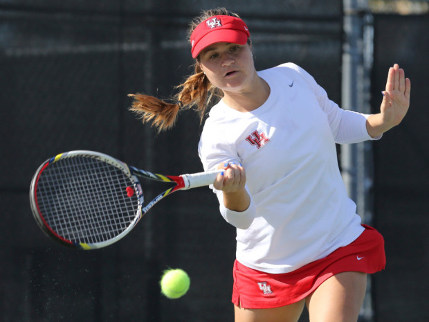 Freshman Despoina Vogasari went from playing for herself to cheering for teammates during her six months at UH. | Courtesy of UH Athletics 