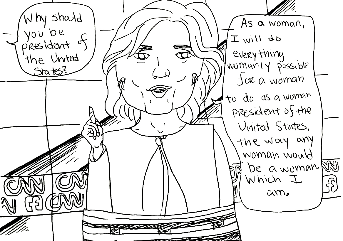 Clinton debate cartoon