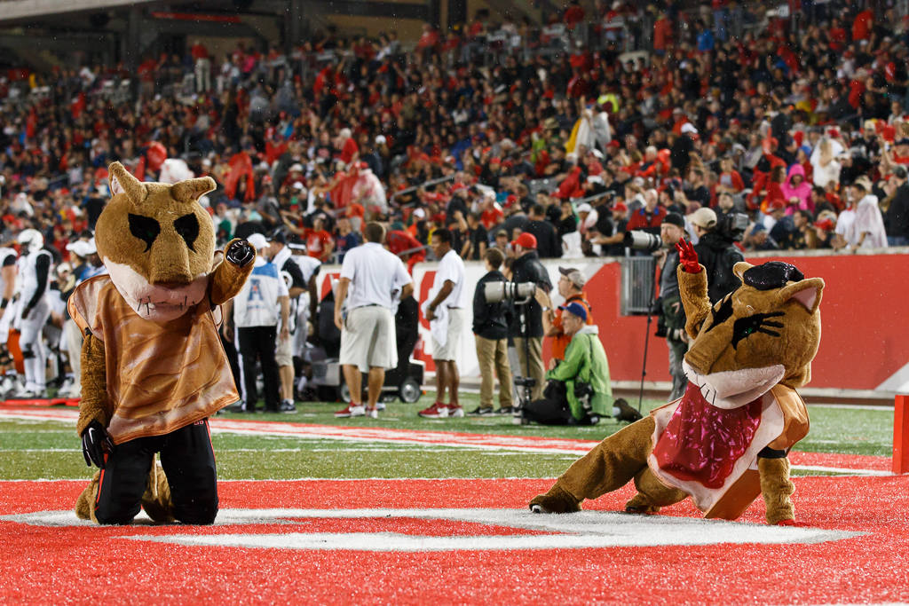 The spirit of Halloween was seen around TDECU Stadium as Shasta, Sasha and the Spirit of Houston band were all dressed in costumes during UH's game against Vanderbilt during the 2015 season. | File Photo