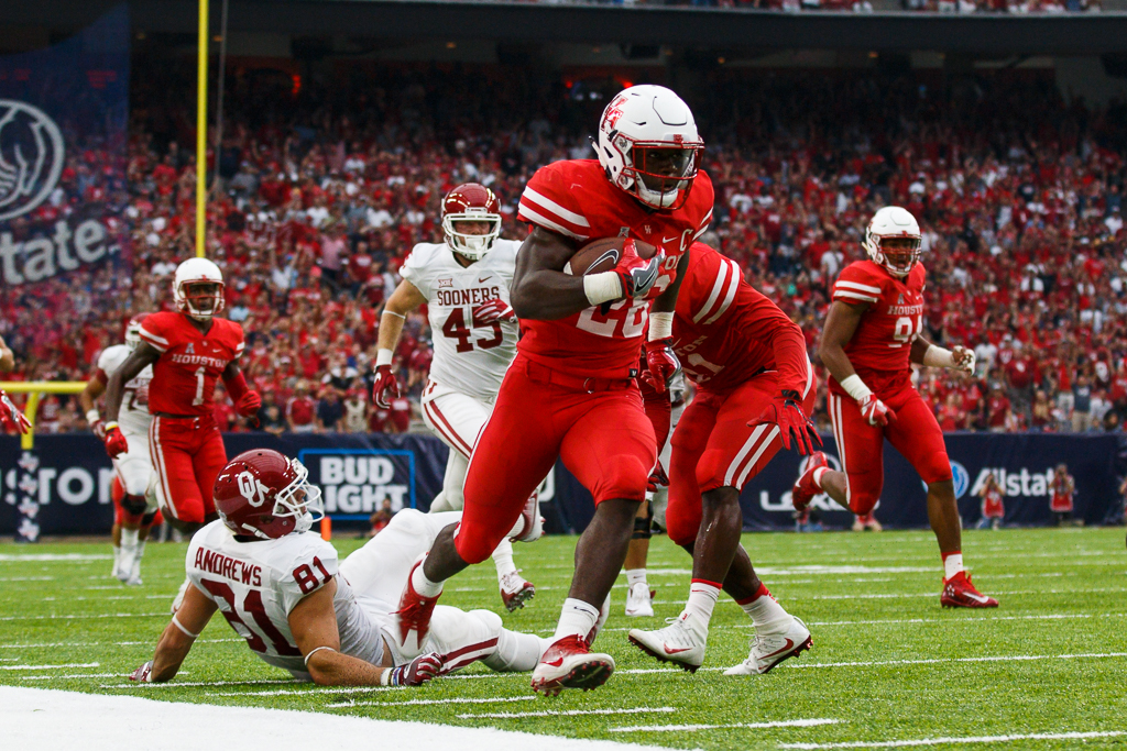 Senior cornerback Brandon Wilson continued his special teams success, converting a missed Sooner field goal into a touchdown for UH. | Justin Tijerina/The Cougar