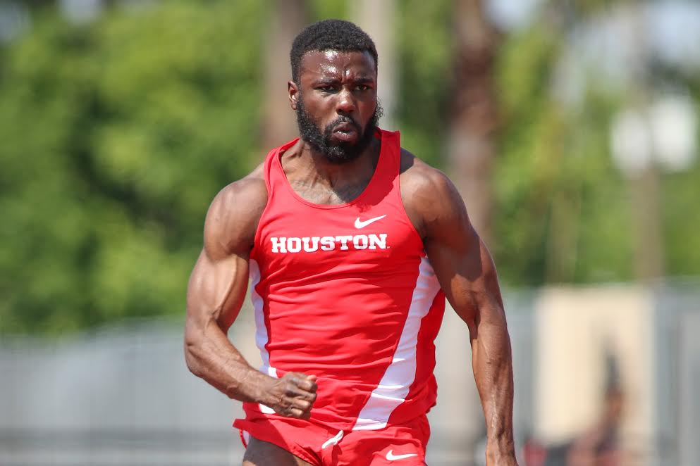 Cameron Burrell shined for the UH track and field program from 2013-2018, setting school records and winning multiple NCAA Outdoor championships. | Courtesy of UH athletics