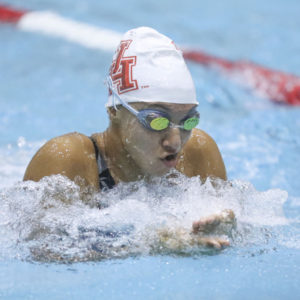 Peyton Kondis was named the 2019-20 American Athletic Conference Co-Swimmer of the Year in her senior season with Houston. | Courtesy of UH athletics