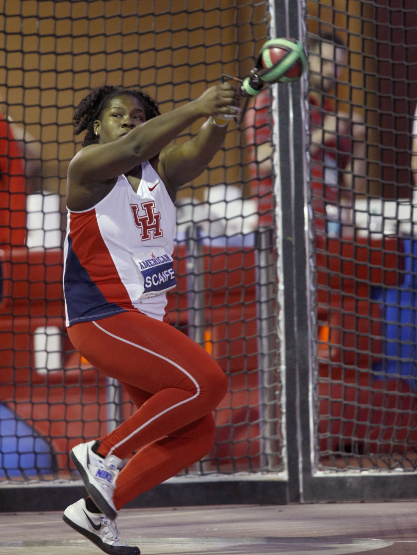 Senior Taylor Scaife continues her strong 2020 season by breaking another meet record on Friday. | Photo courtesy of UH athletics