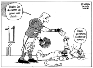 Following Houston's blowout defeat to Oklahoma in 2004, The Daily Cougar published a cartoon regarding the game. | File photo