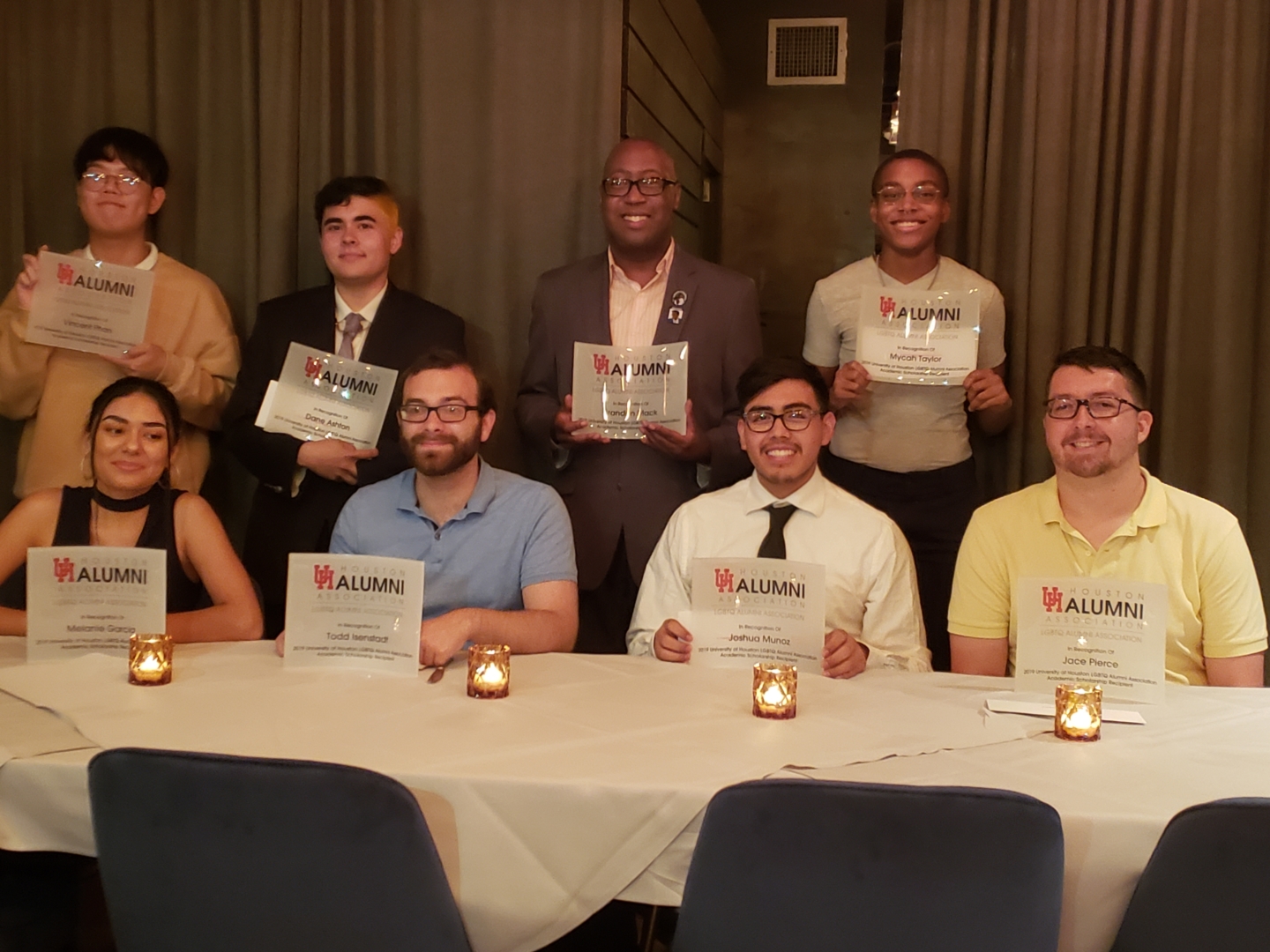 The UH LGBTQ Alumni Association awarded over $16,000 in scholarships to LGBTQ students | Photo courtesy of Jenna Pel, UH LGBTQ Alumni Association