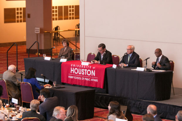 At a previous luncheon debate, the candidates sparred over flooding, funding and I-45. | File Photo
