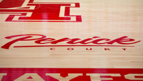 The basketball court now dons the Penick family name. | Trevor Nolley/The Cougar