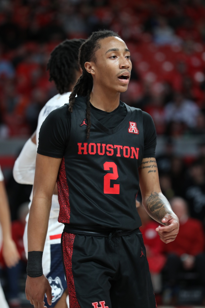 Caleb Mills had 18 of his 20 points, including the go-ahead field-goal and game-clinching and free-throws, in the second half of UH's 63-59 win. | Mikol Kindle Jr. | The Cougar