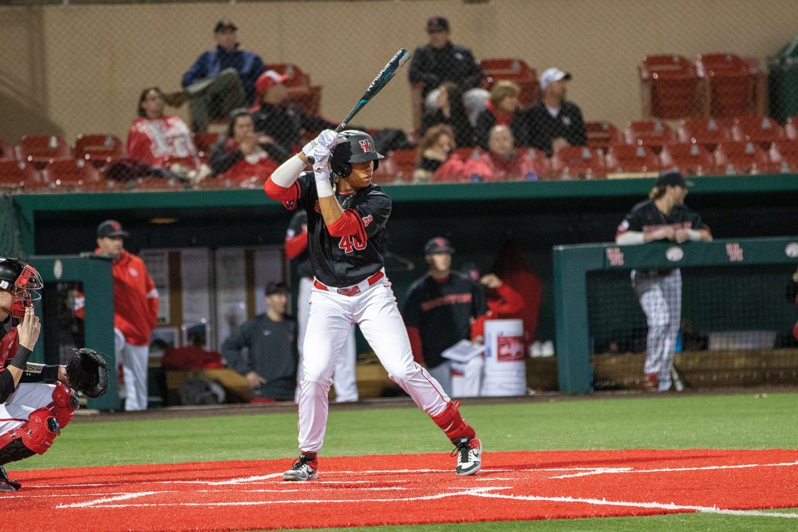Ryan Hernandez's UH debut during Houston's opening weekend against Youngstown State saw the junior first baseman earn five hits, including two home runs. | Jhair Romero/The Cougar