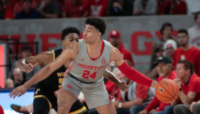Quentin Grimes had finished in double figures in points in four of the last seven games before his injury. | Kathryn Lenihan/The Cougar