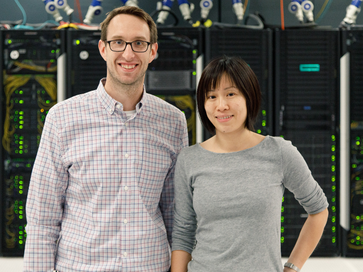 Assistant professors of chemistry Jakoah Brgoch (left) and Judy Wu were named 2020 Sloan Research fellows. | Courtesy of UH