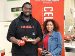 Students try Chef Kavachi's food in Cougar Woods Dining Commons