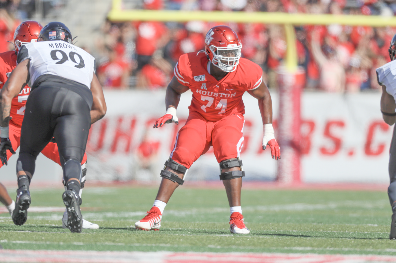 Senior offensive tackle Josh Jones is expected to be picked in the first round of the 2020 NFL Draft by many analysts. | Stephen Pinchback/Houston Athletics