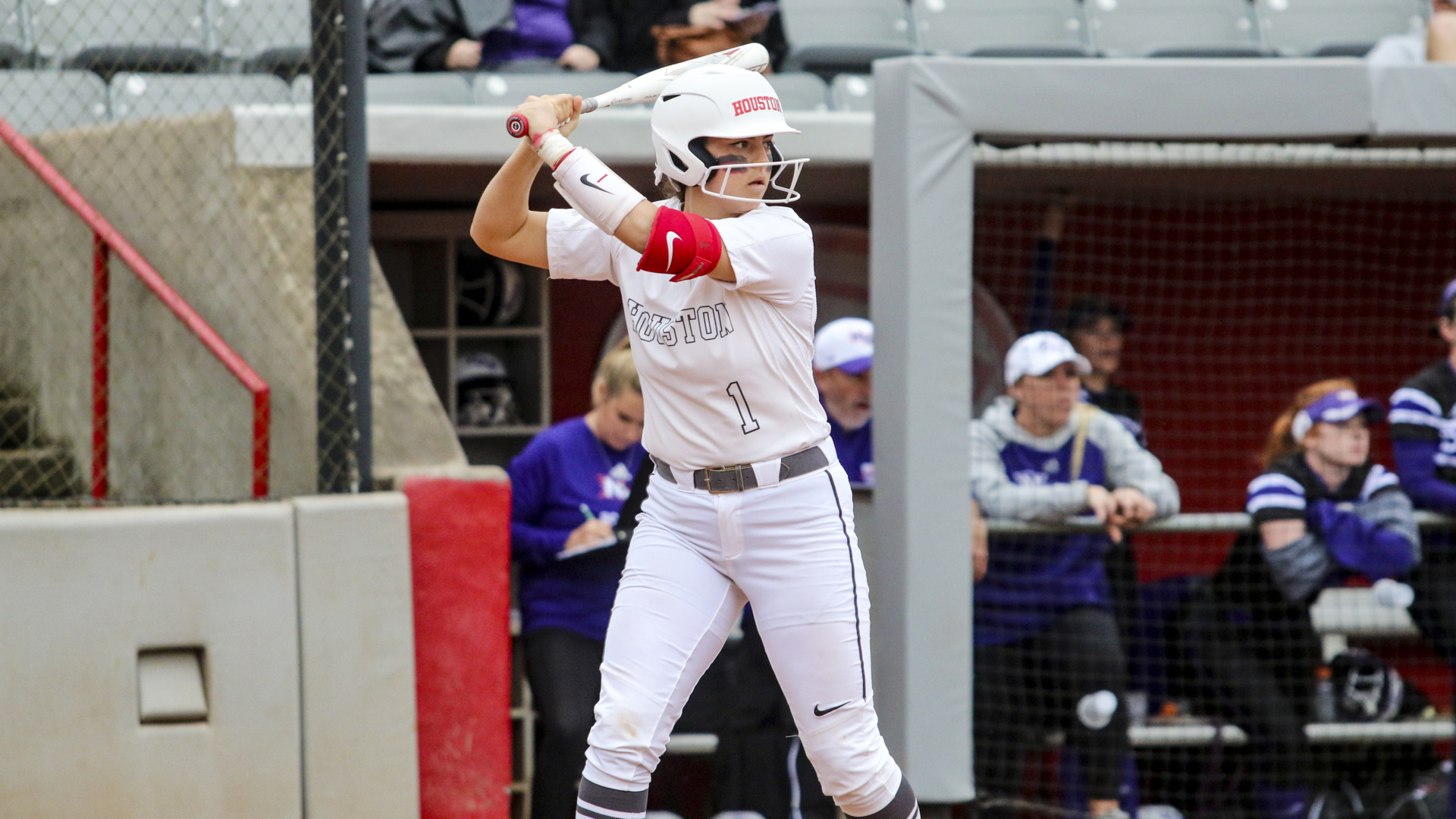 Sophomore catcher Kati Ray Brown scored 15 runs and had 20 RBIs in the shortened 2020 season. | Photo courtesy of UH Athletics the