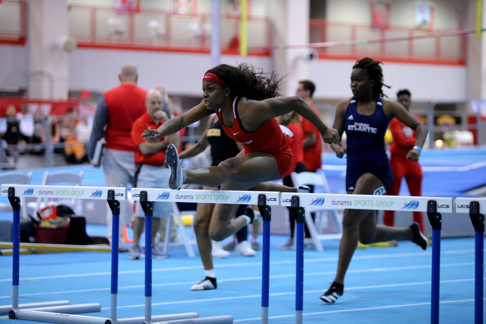 Junior Naomi Taylor's 8.03 finish in The American Indoor Track and Field Championships was the conference-best time for the entire season. | Photo courtesy of UH Athletics