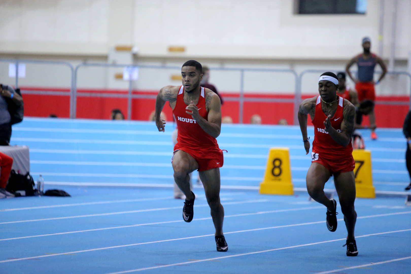 Senior sprinter Travis Collins was one of three Houston athletes from the men's track and field team that qualified for the NCAA Indoor competition in 2020. | Photo Courtesy of UH Athletics