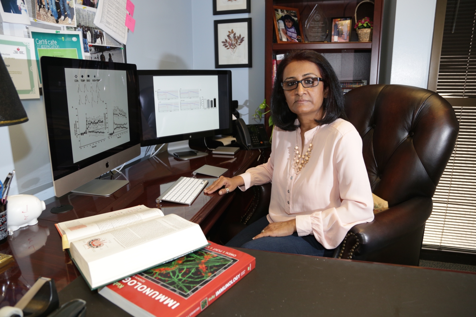 Pharmacology professor Samina Salim hopes for a world free of hate and questions if we are ready to change and heal. | Courtesy of Samina Salim