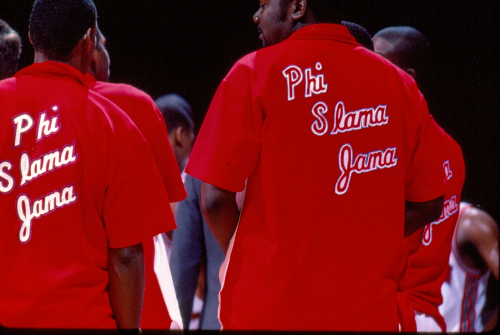 The classic "Phi Slama Jama" warmups during the UH men's basketball golden days of the 1980s. | All photos courtesy of UH Athletics