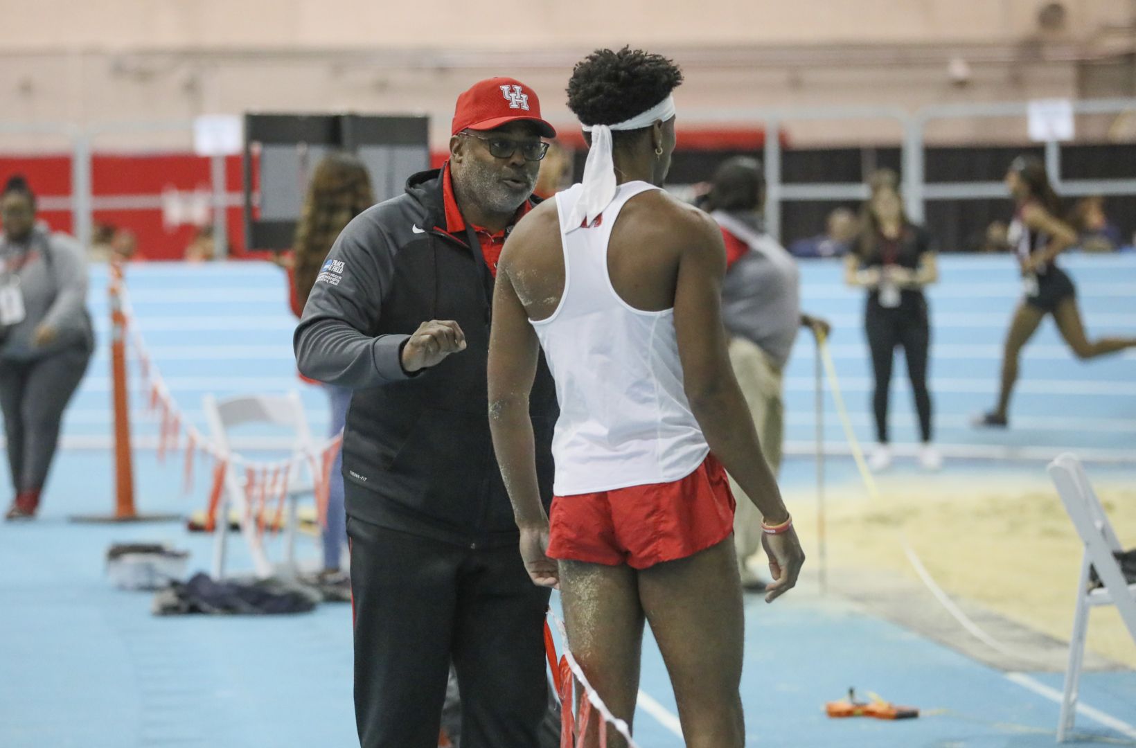“When you have two coaches who are Olympians and at a time, they were literally the fastest humans on the planet,” senior sprinter Jermaine Holt said in June during a Zoom video call with fans. “It’s like O.K. whatever you're telling me to do is geared to me doing the same thing.” | Courtesy of UH athletics