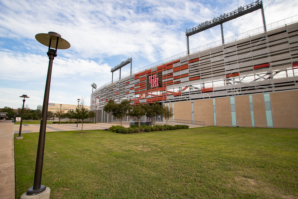 TDECU Stadium, which has a seating capacity of 40,000 and can hold more people via standing room tickets, last hosted a game in March when the Houston Roughnecks hosted the Seattle Dragons. The attendance of that game was 19,773. Saturday’s UH game will hold a maximum of 10,000. | Trevor Nolley/The Cougar