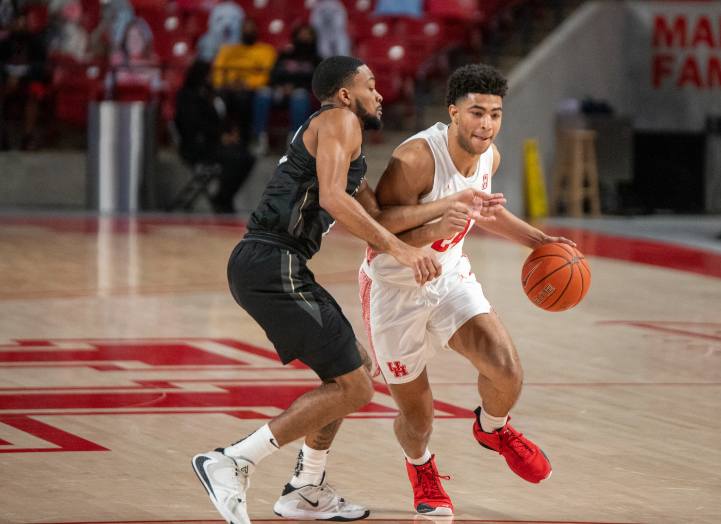 UH junior guard Quentin Grimes scored a season-high 29 points in the Cougars' victory of USF Wednesday night | Andy Yanez/The Cougar