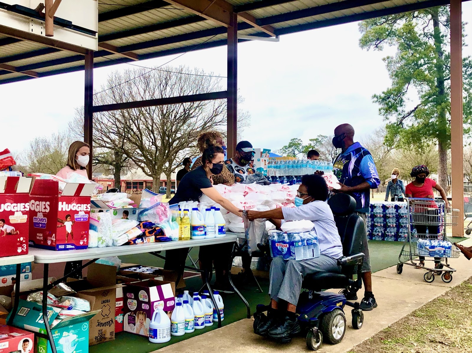 Fifth Ward organizers aid the community in the winter storm relief efforts. | Courtesy image