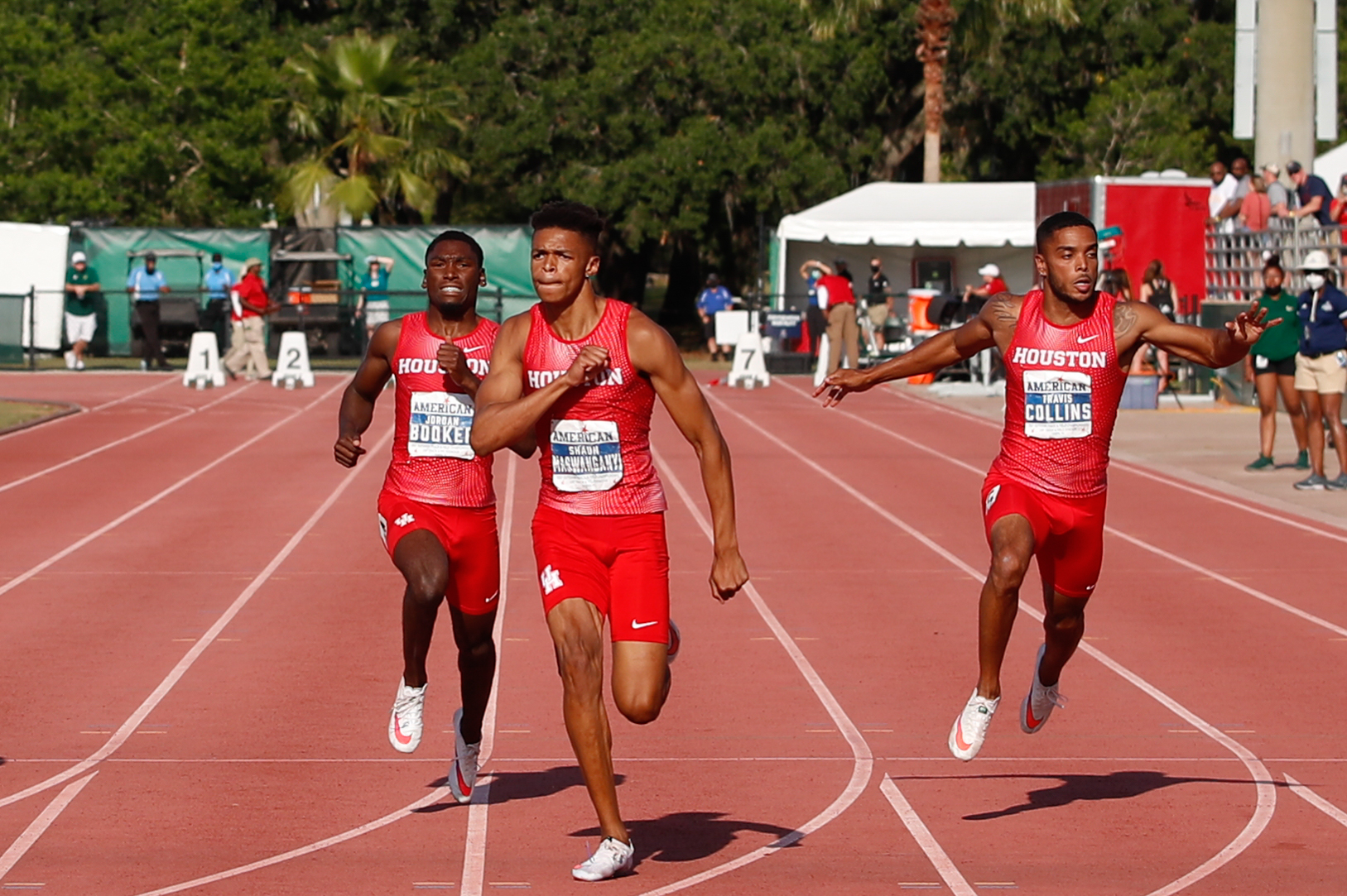 UH sophomore Shaun Maswanganyi won the men's 200-meter with a time of 21.20 at the Leonard Hilton Memorial Invitational on Friday. | Courtesy of UH athletics