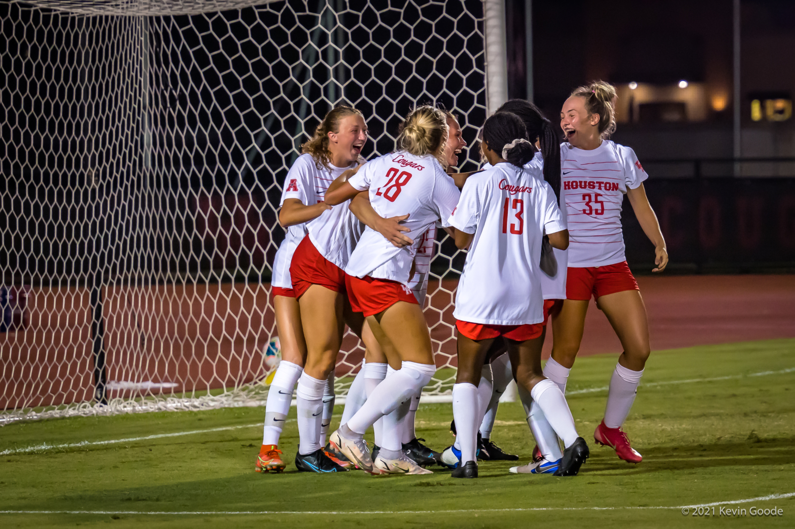 UH soccer won its senior night game in style, defeating Arkansas Pine Bluff 8-1. | Courtesy of UH athletics