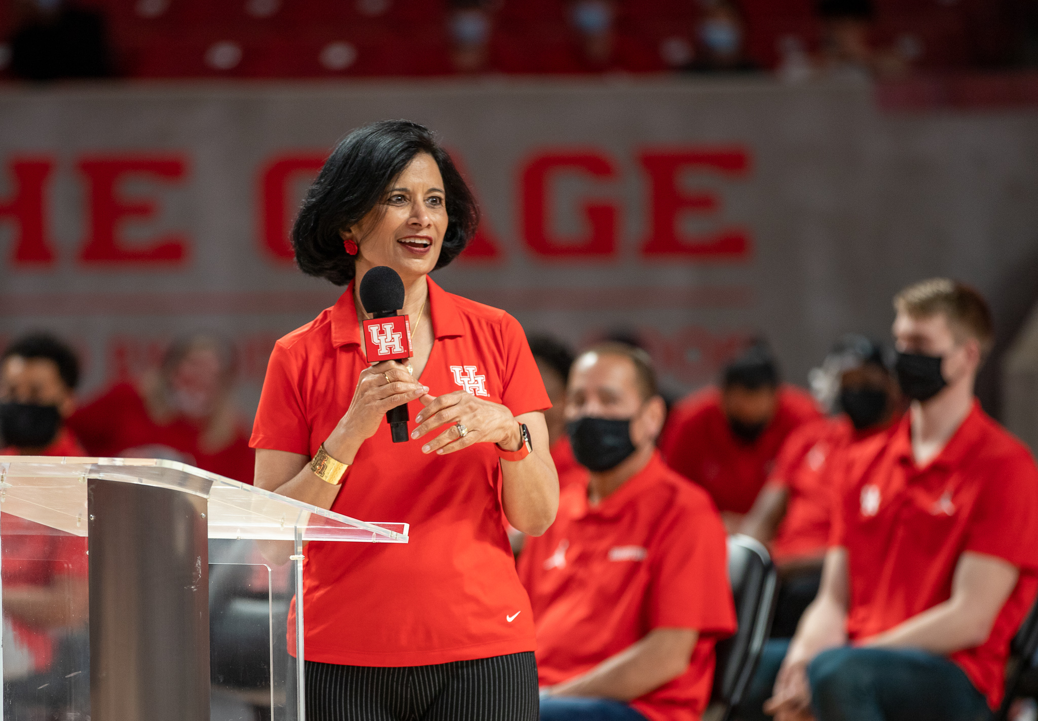 Renu Khator called the work the UH administration put in to receive a Big 12 invite a "village effort." | Andy Yanez/The Cougar