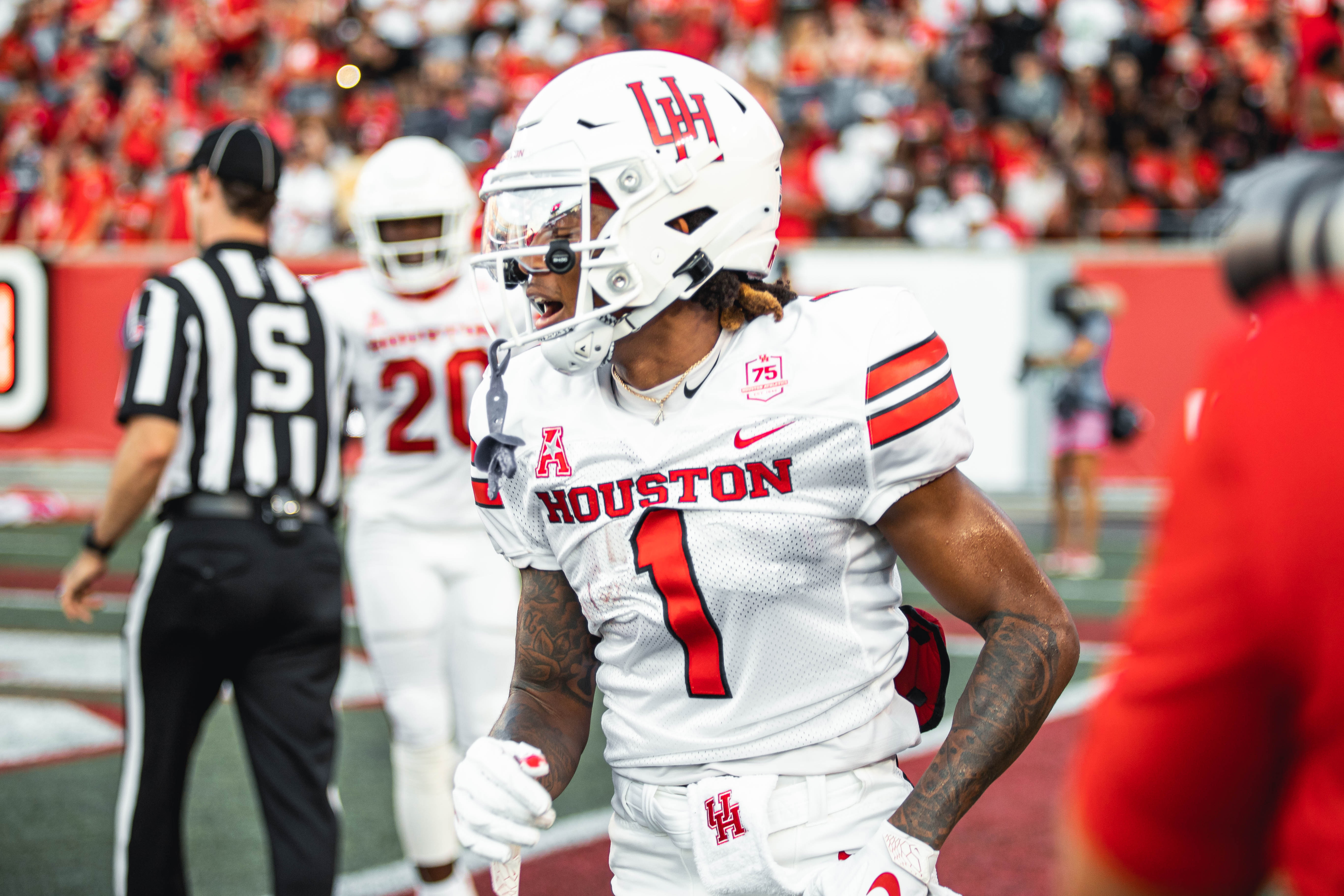 Sophomore receiver Nathaniel Dell leads UH with 301 receiving yards and three touchdowns on the season. | James Schillinger/The Cougar