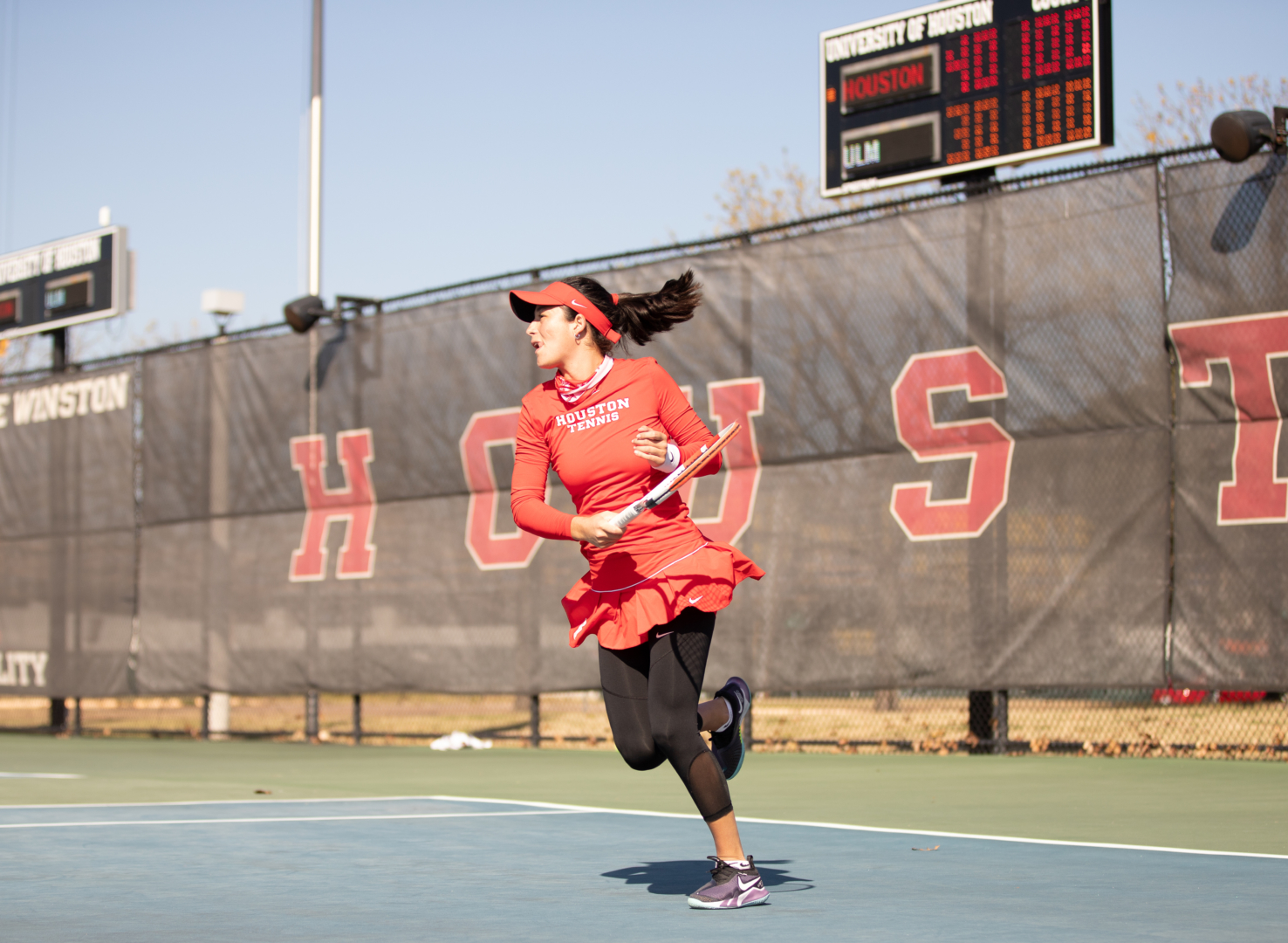 UH tennis struggled against TCU on the road in Forth Worth, they were defeated 4-0 in the contest. | Sean Thomas/The Cougar.