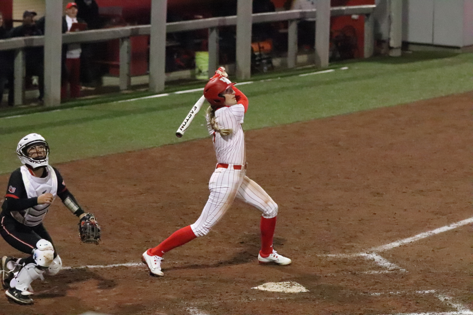 Becca Schulte hit three home runs for UH softball during the Boyd Gaming Classic over the weekend. | James Mueller/The Cougar