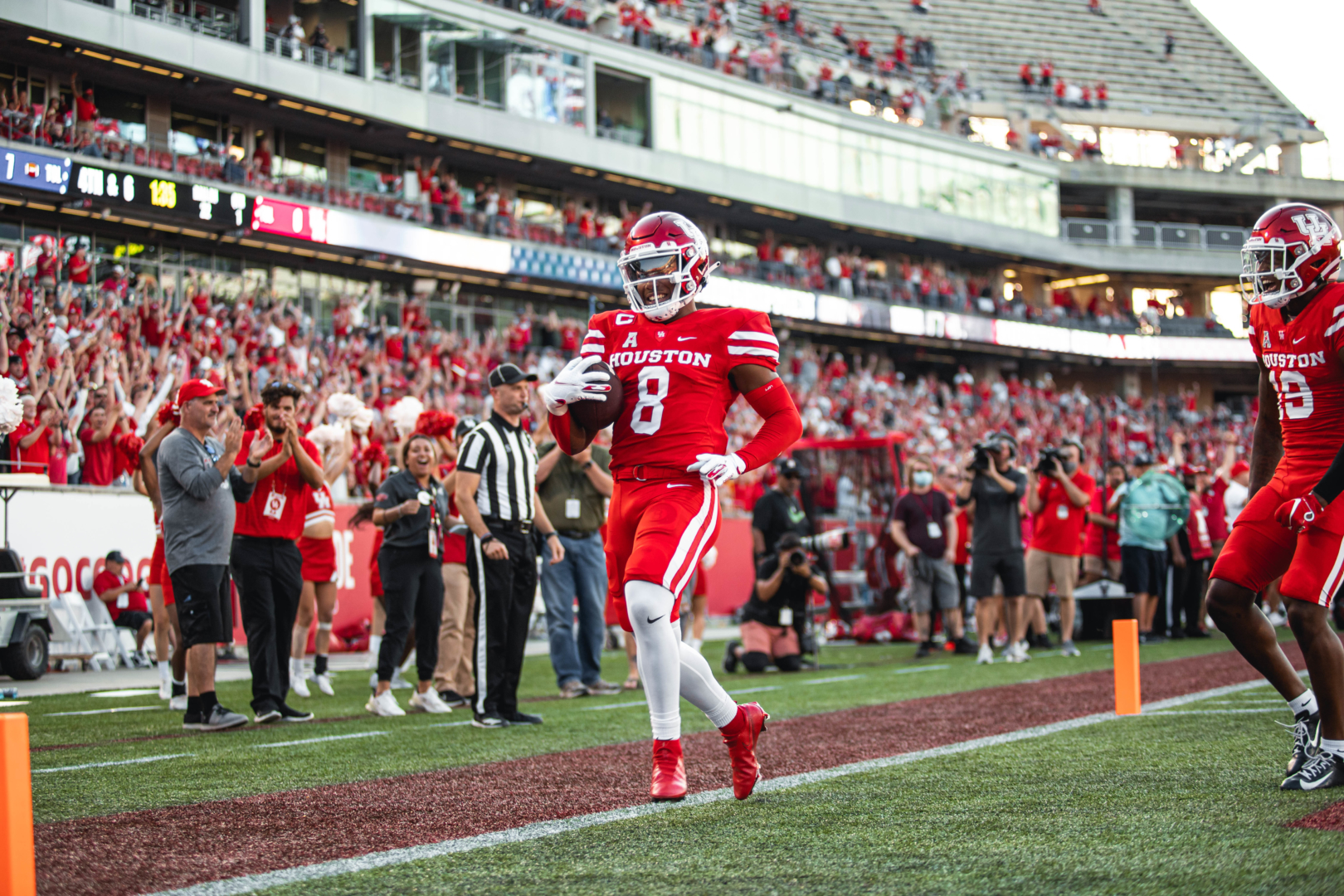Marcus Jones, who UH football head coach Dana Holgorsen has described as a "Swiss Army Knife," is headed to New England after being selected by the Patriots in the third round of the 2022 NFL Draft. | James Schillinger/The Cougar