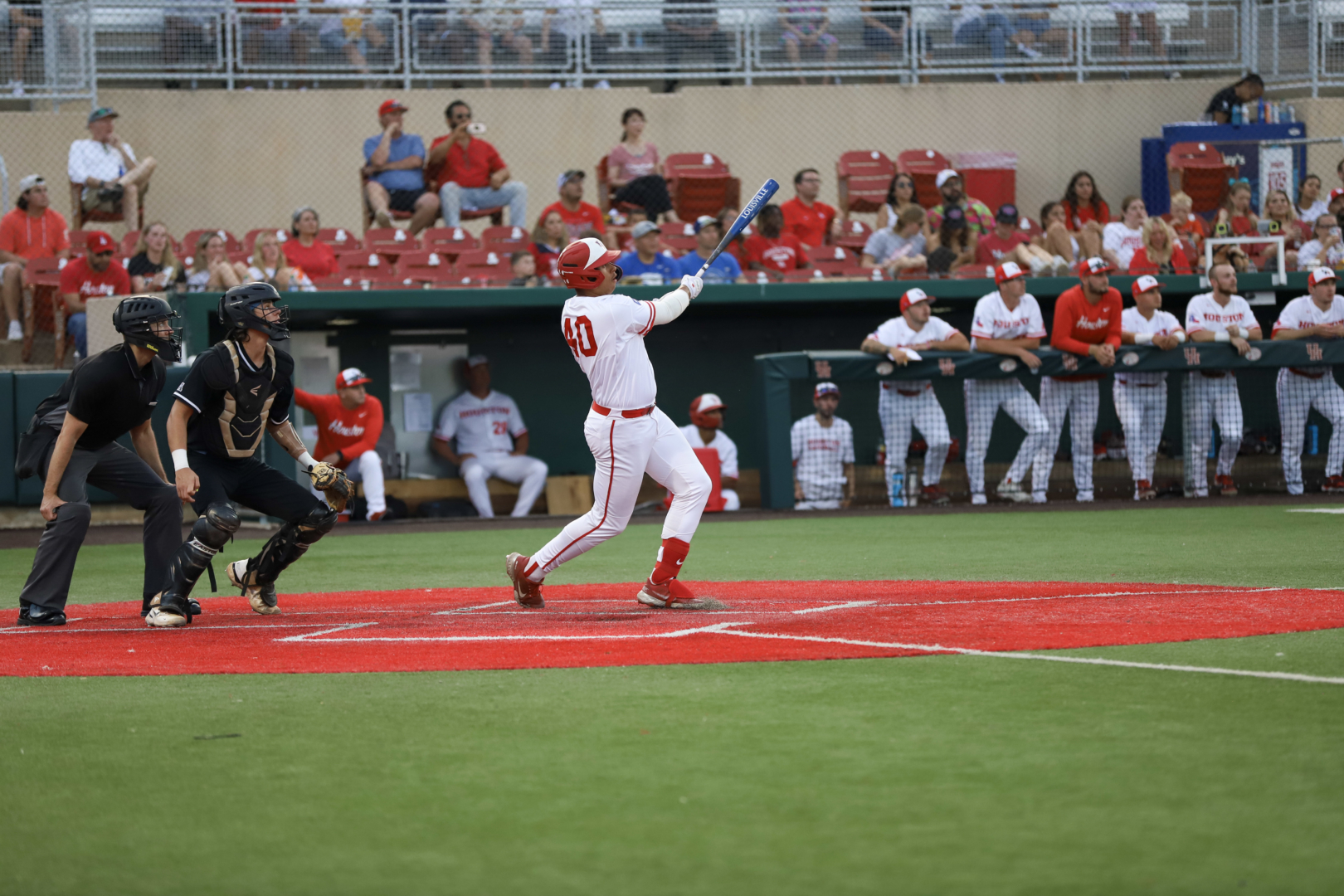 UH baseball first baseman Ryan Hernandez launched home runs No. 10 and 11 on Friday night as part of his five RBI game in the Cougars victory over UCF. | James Mueller/The Cougar