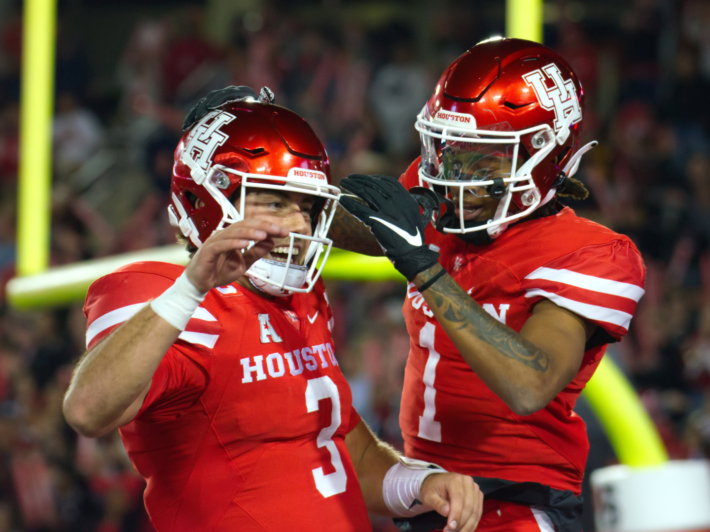 UH football quarterback Clayton Tune and wide receiver Tank Dell have appeared on multiple preseason watch lists as big things are expected from this Cougars' duo in 2022. | Steven Paultanis/The Cougar